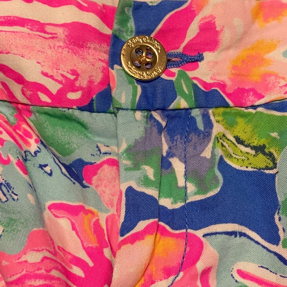Lilly Pulitzer High Waist Floral Shorts - Vibrant Multicolor - Picture 9 of 9